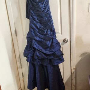 NWOT Night Scene California dark blue dress